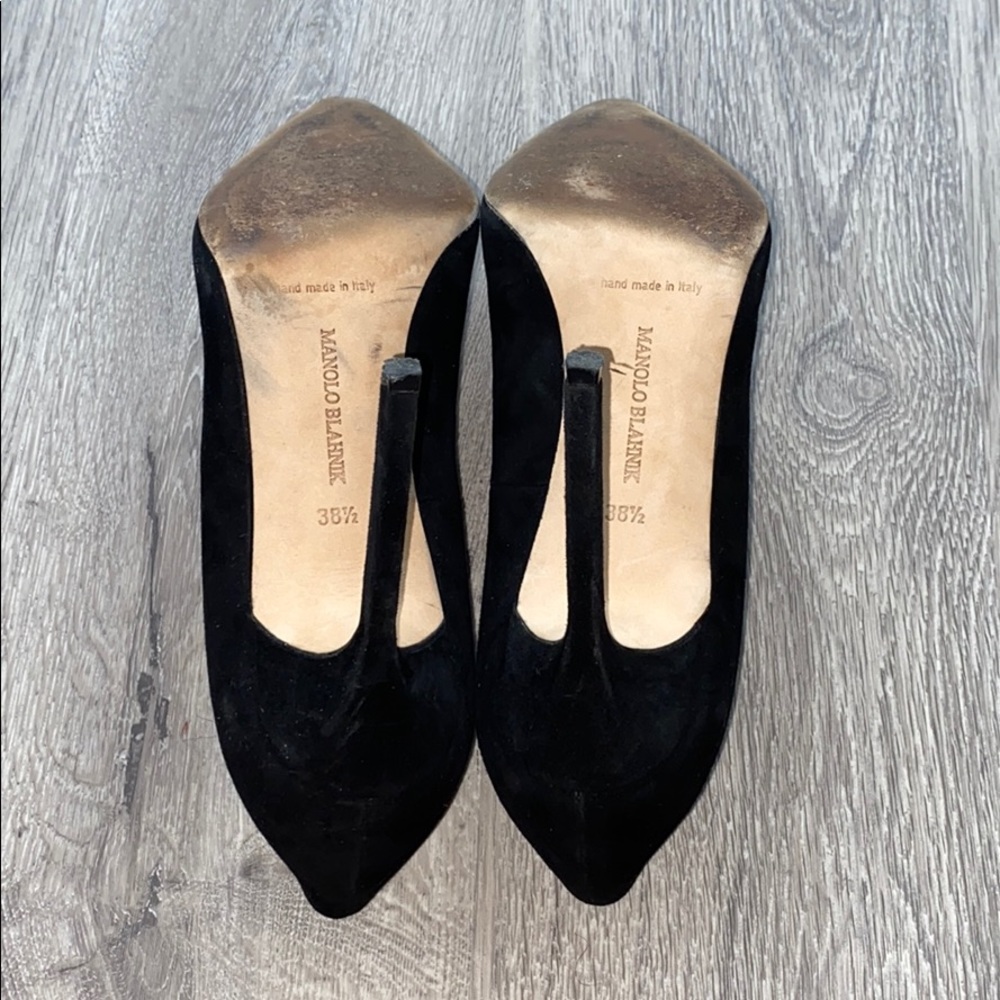 Manolo Blahnik BB 105mm suede pumps - Picture 5 of 6
